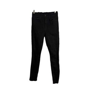 Mother Jeans High Waisted Looker Skimp Black Size 26 Chic Comfort Stretch